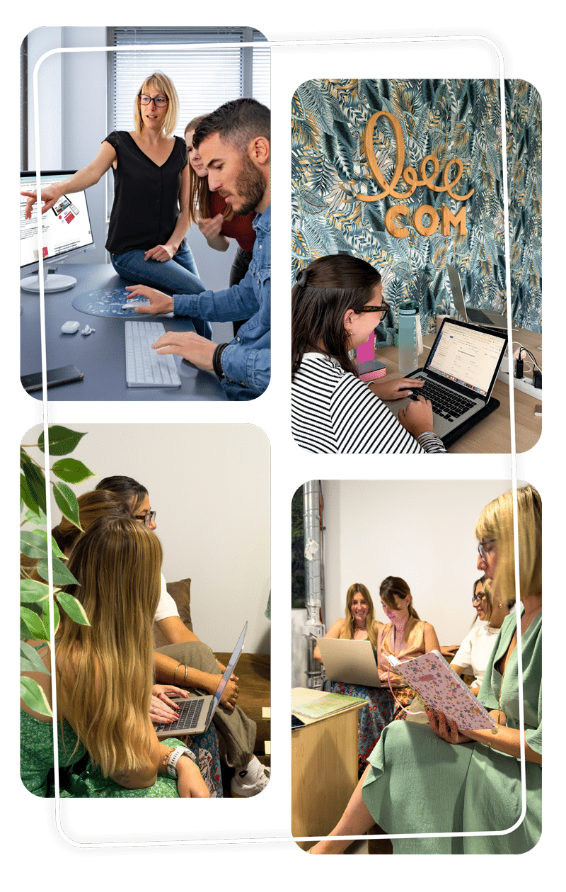 L'équipe agence de communication beecom' à Bordeaux