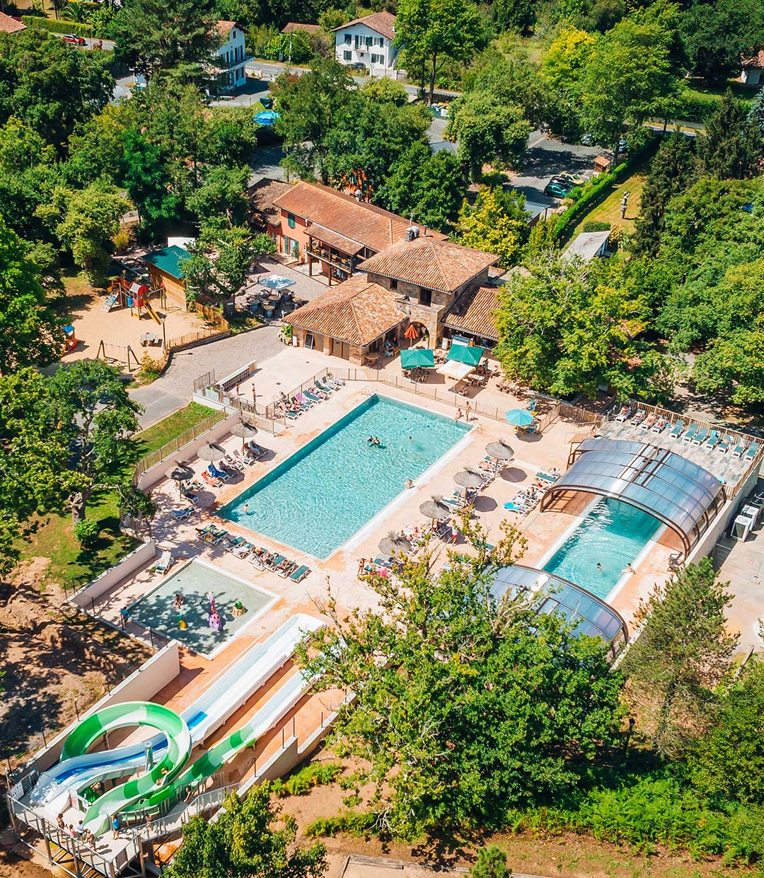 Vue drone hébergement Ibardin