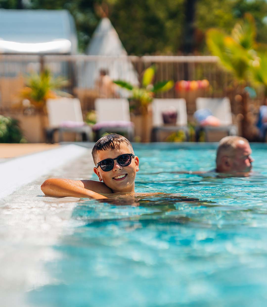 Reportage photo baignade en piscine